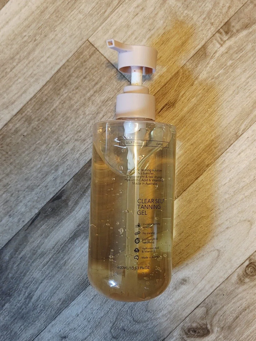 Clear Self Tanning Gel – Streak Free, Dark